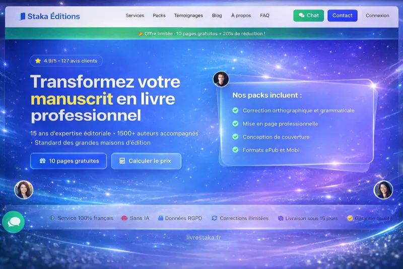 LivresStaka — Plateforme d'édition et correction de manuscrits